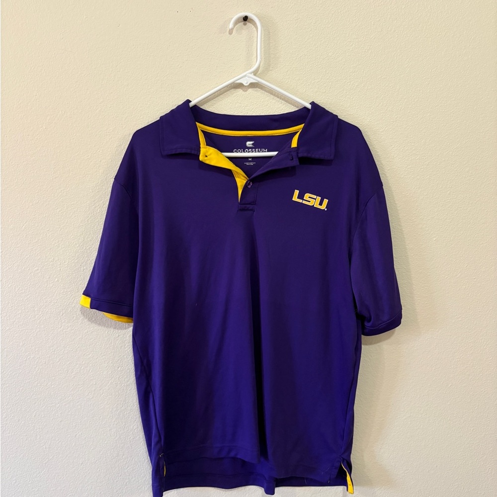 LSU Tigers Colosseum Purple and Gold Men's Polo